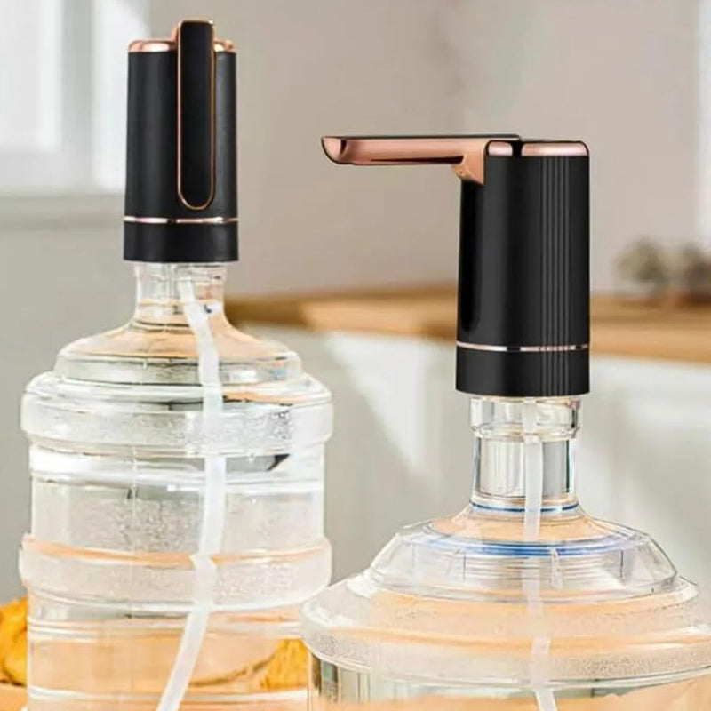 Aquno: USB Rechargeable Automatic Water Dispenser â€“ 1-Touch Pump for 20L Bottles with Timer Function, 1200mAh Battery & Easy Operation for Home, Office & Travel