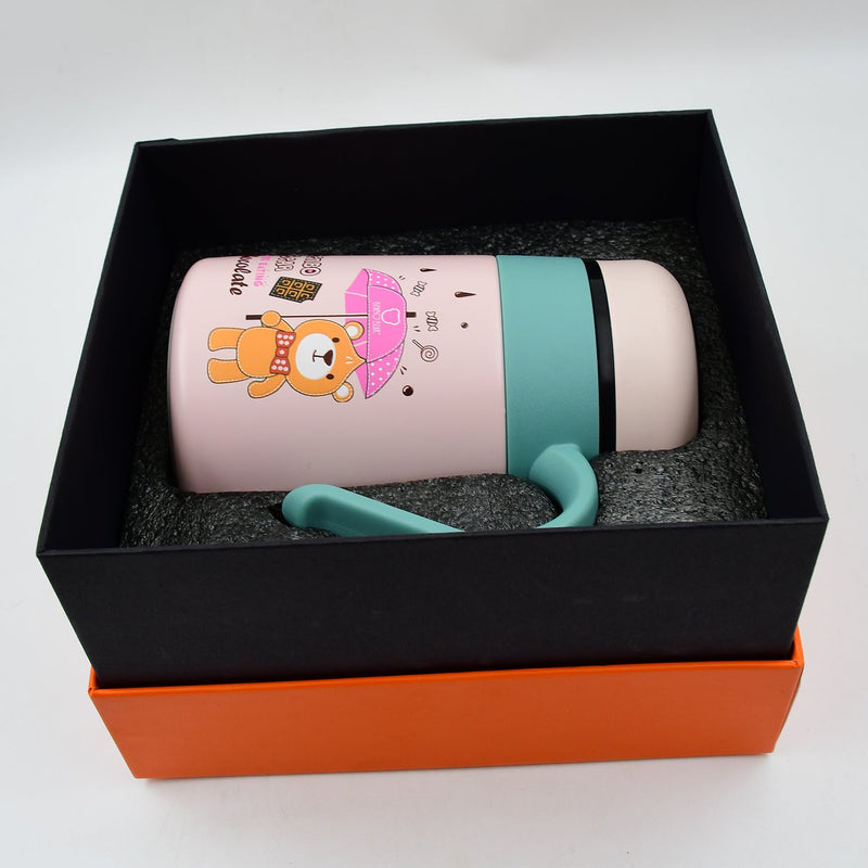 CuteSip: Smart LED Vacuum Bottle (600ml) â€“ Cute Bear Design, Temperature Display & Gift-Ready Packaging