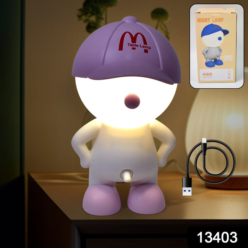 PP: Funny Cartoon LED Lamp with Type-C Charging & Adorable Design â€“ Perfect Friendship & Long-Distance Gift