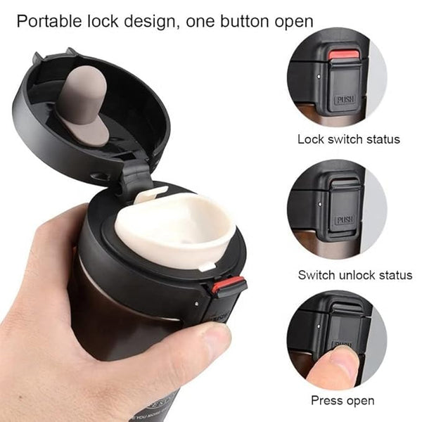 ThermaSip: Double-Wall Insulated Travel Mug (380ml) for Hot & Cold Drinks â€“ Perfect for Coffee, Tea & On-the-Go Use