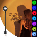 AuraMini â€“ USB-Powered Mini RGB Sunset Projection Lamp with Plug & Play 360 Adjustable Design, Soft Ambient Glow Light for Aesthetic Decor