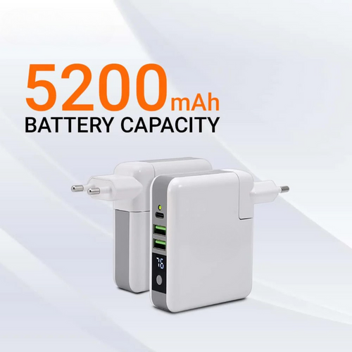 Charger & Power bank both. Wall adapter & Battery