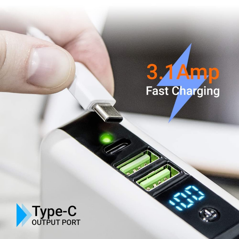 Charger & Power bank both. Wall adapter & Battery