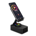 Luvo: 3-in-1 Foldable Phone Stand with Bluetooth Speaker & 360Â° Rotation, Portable Desk Holder with Wireless Audio, Hands-Free Viewing & Compact Travel-Friendly Designea