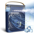 ChotaAC: Portable Air Conditioner Fan â€“ USB-Powered Small AC Mini Evaporative Cooler with 3 Speeds, 5 Mist Makers & 7-Color LED Light