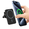 CarMeg: 15W Fast-Charging Magnetic Car Mount with 360Â° Rotation, Wireless Phone Holder for Car AC Vent with Secure Lock & Universal Smartphone Compatibility