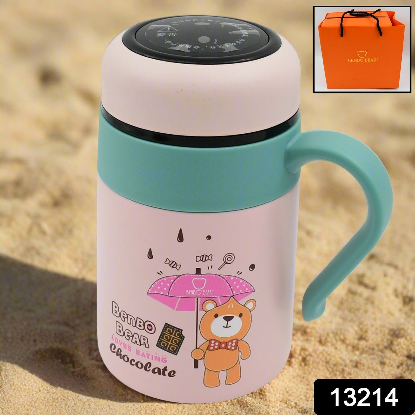 CuteSip: Smart LED Vacuum Bottle (600ml) â€“ Cute Bear Design, Temperature Display & Gift-Ready Packaging