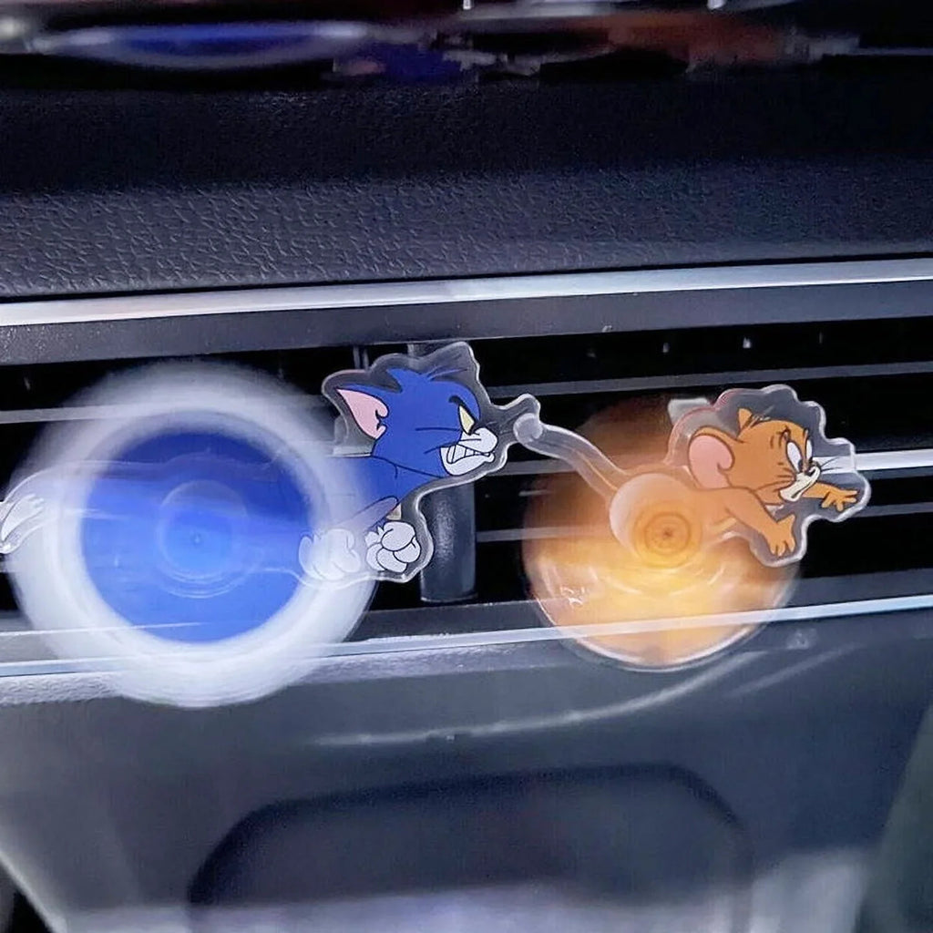 Chase: Tom & Jerry AC Vent Spinner â€“ Animated Cat & Mouse Chase Decor for Car Air Vents, Universal Fit for All Vehicles