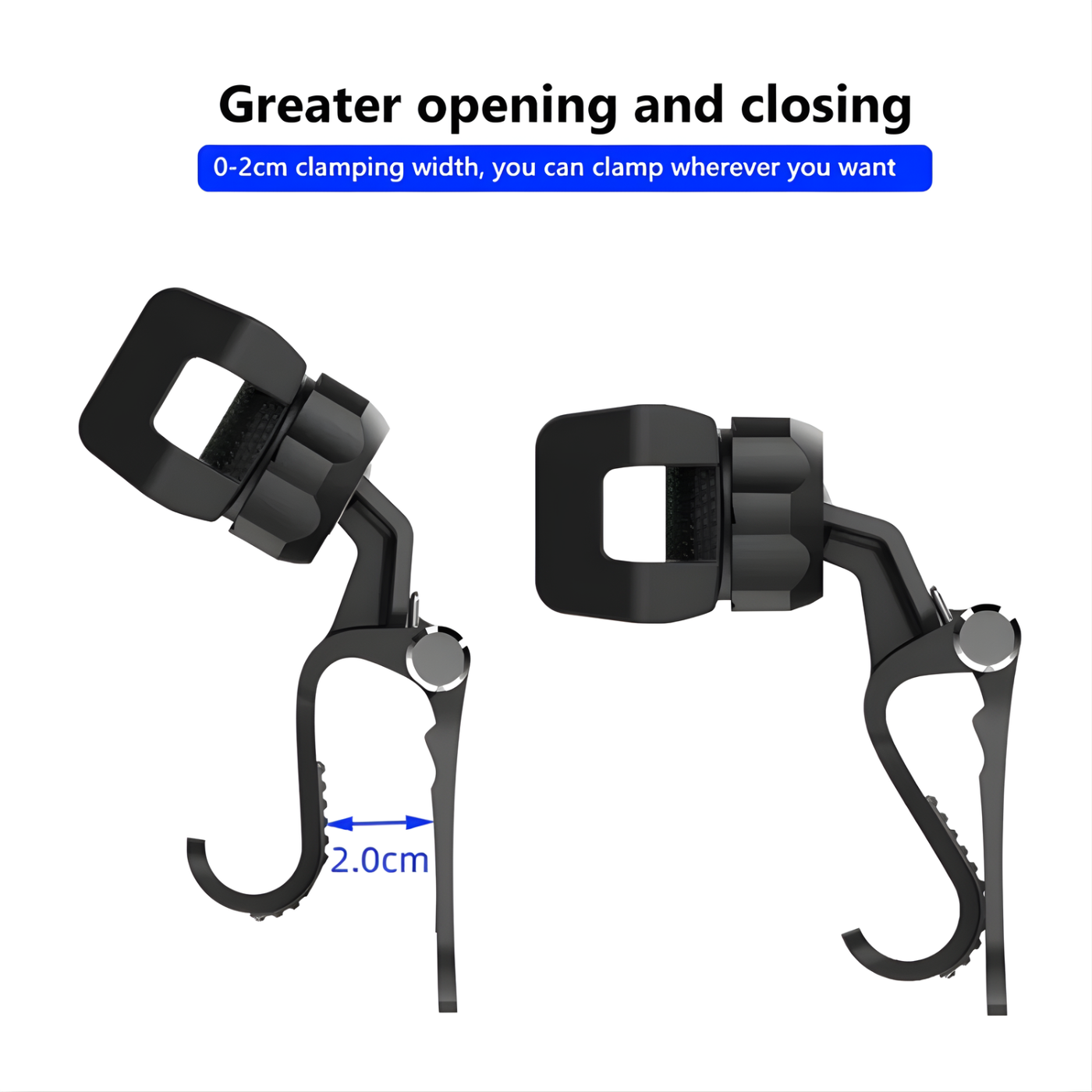 GripX: 360Â° Rotating Car Phone Holder Mount with Auto-Lock Grip, Adjustable Clamp Stand for Dashboard, Visor & Desk, Thick Case Friendly