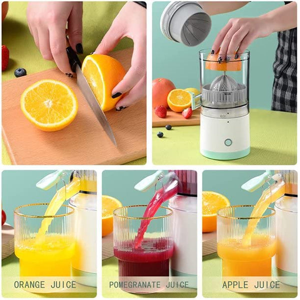 Pulpo: USB Rechargeable Electric Citrus Juicer â€“ Portable Lemon & Orange Squeezer with High Juice Yield, 45W Motor & Easy Travel Design for Fresh Juice On-the-Go