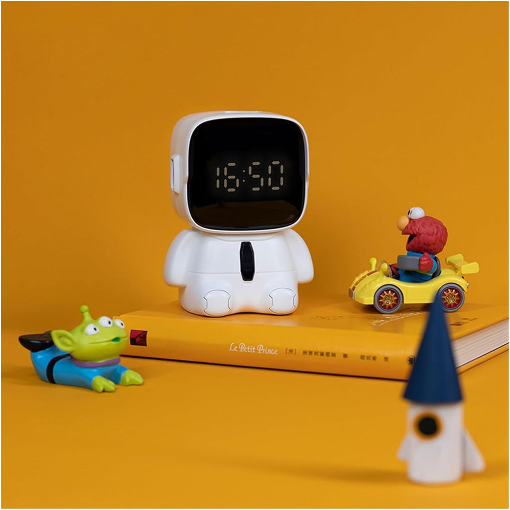 Stellar: LED Astronaut Digital Alarm Clock with Cute Expressions, Snooze Mode & Adjustable Volume for Kids & Desk DÃ©cor