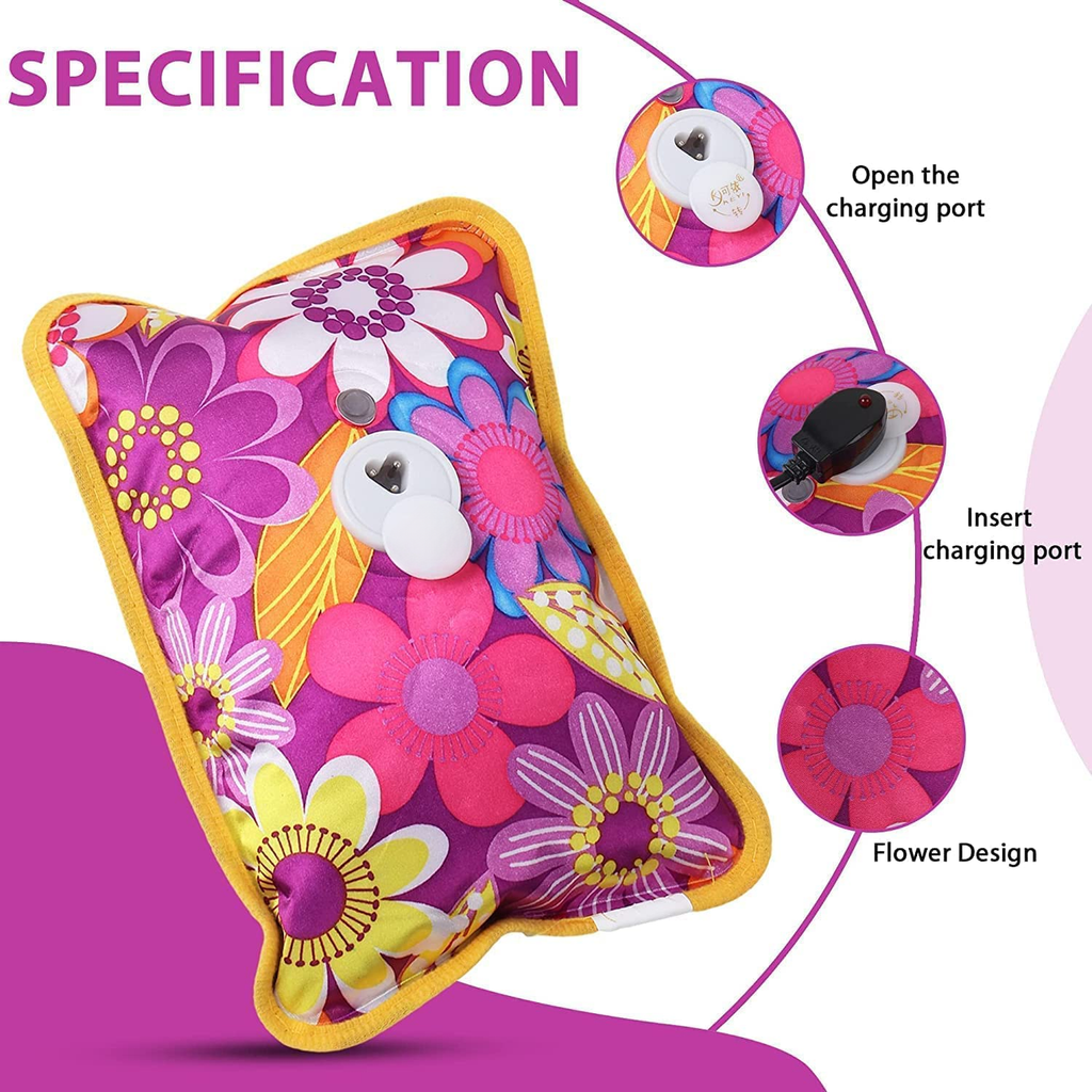Cozy: Reusable Electric Heating Pad for Winters, Pain Relief & Muscle Relaxation with Charging Cord