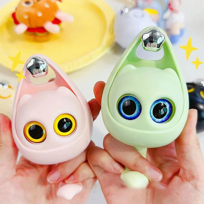 Meowook: Cute Cat Blinking Eye Wall Hook with Strong Adhesive for Keys, Bags, Clothes & Home DÃ©cor