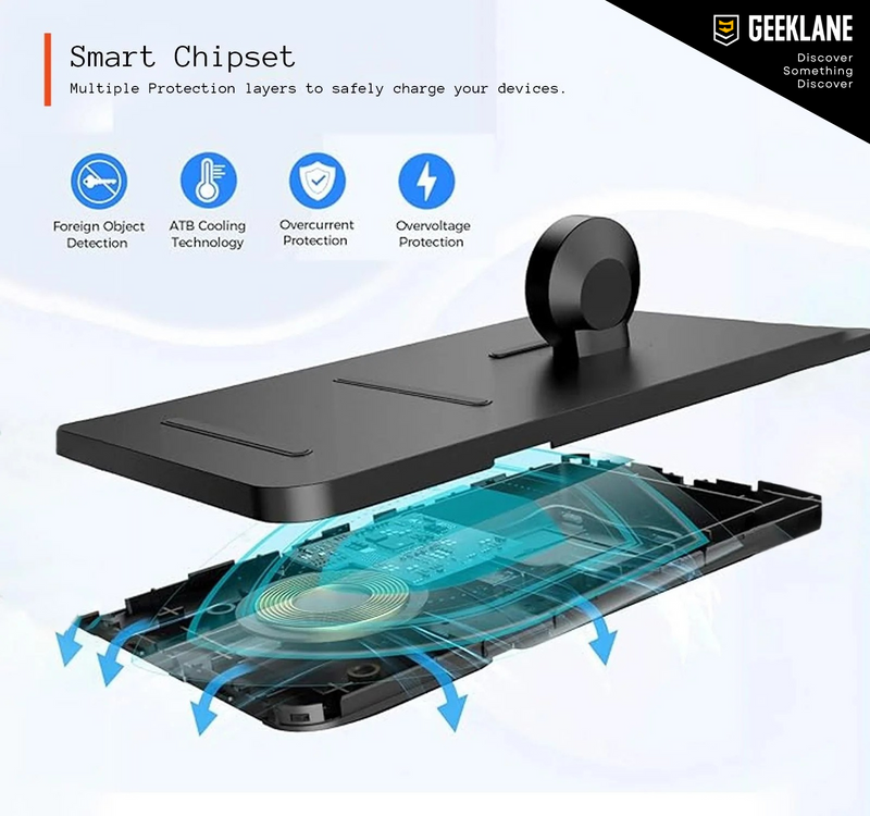 Dockit: 2-in-1 Wireless Charging Pad for iPhone & Apple Watch â€“ Nightstand Mode & Qi Compatibility with Fast Charging in a Sleek Minimal Design