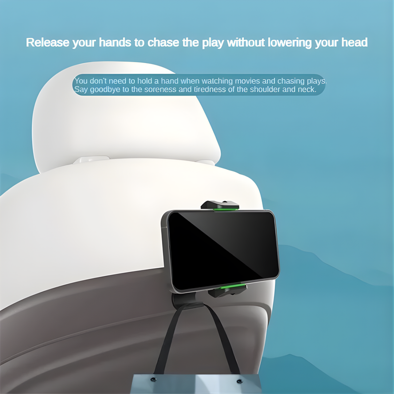 GripX: 360Â° Rotating Car Phone Holder Mount with Auto-Lock Grip, Adjustable Clamp Stand for Dashboard, Visor & Desk, Thick Case Friendly