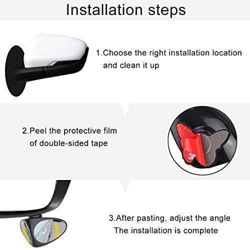 ClearView: 360Â° Adjustable Car Blind Spot Mirror (Set of 2) â€“ HD Glass Convex Rearview Mirror for Cars, Trucks & Vans