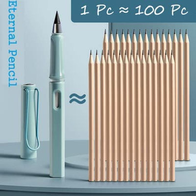 EverWrite: Pack of 4 Reusable Inkless Pencil â€“ Everlasting Infinity Pencil with Eraser for Writing, Sketching & Drawing