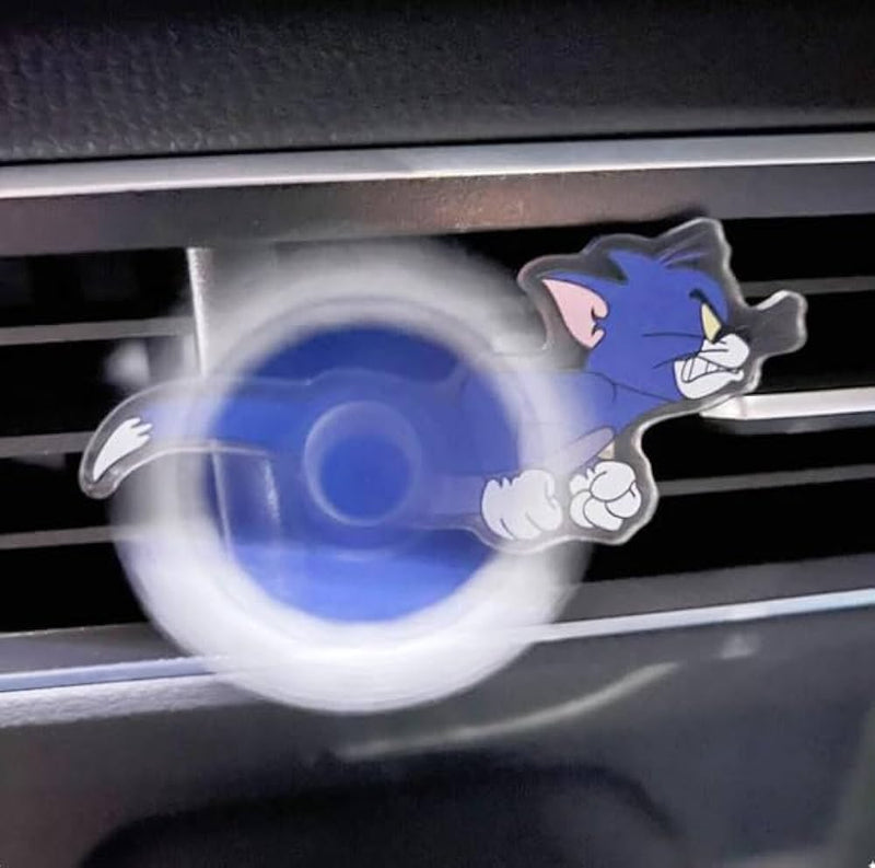 Chase: Tom & Jerry AC Vent Spinner â€“ Animated Cat & Mouse Chase Decor for Car Air Vents, Universal Fit for All Vehicles