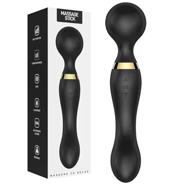 Vellura: Electric Full Body Massager Wand with Dual Heads & 10 Vibration Modes â€“ Handheld Deep Tissue Relief for Neck, Back & Shoulder Pain