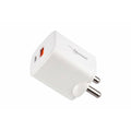 Nextech NTQ30 35W Dual Port PDQC3.0 GaN, BIS Certified, Made in India Fast Wall Charger Compatible with iPhones, iPads, Tablets, Android & Smartphones (White)