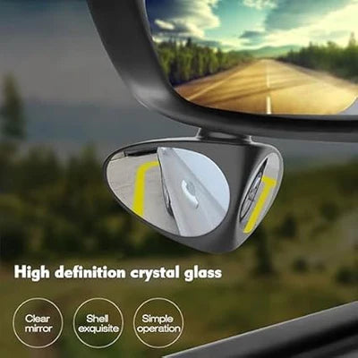 ClearView: 360Â° Adjustable Car Blind Spot Mirror (Set of 2) â€“ HD Glass Convex Rearview Mirror for Cars, Trucks & Vans