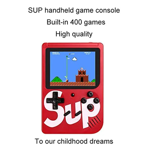 RetroGame: Handheld Gaming Console with 400 Classic Built-in Games, 3.0-Inch Screen & Rechargeable Battery