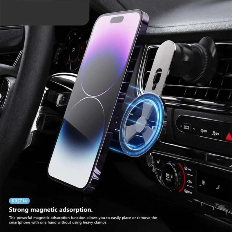 SuperMag: 360Â° Rotatable MagSafe Air Vent Phone Holder with Strong Magnetic Grip & Multi-Angle Adjustability
