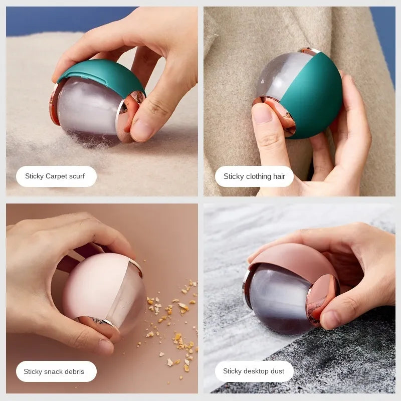 FurBall: Portable Pet Hair Buster with Reusable Gel Lint Roller for Easy Dog & Cat Hair Removal