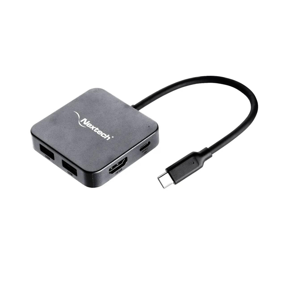 Nextech 7 in 1 USB-C Dock with 4K @30Hz HDMI, 2*USB 3.0, 1*100W Type-C PD, Type-C for Data Transfer upto 5 GBPS, TF/Micro SD Card Reader compatiable for Mac OS, Windows & All Type C Port Devices