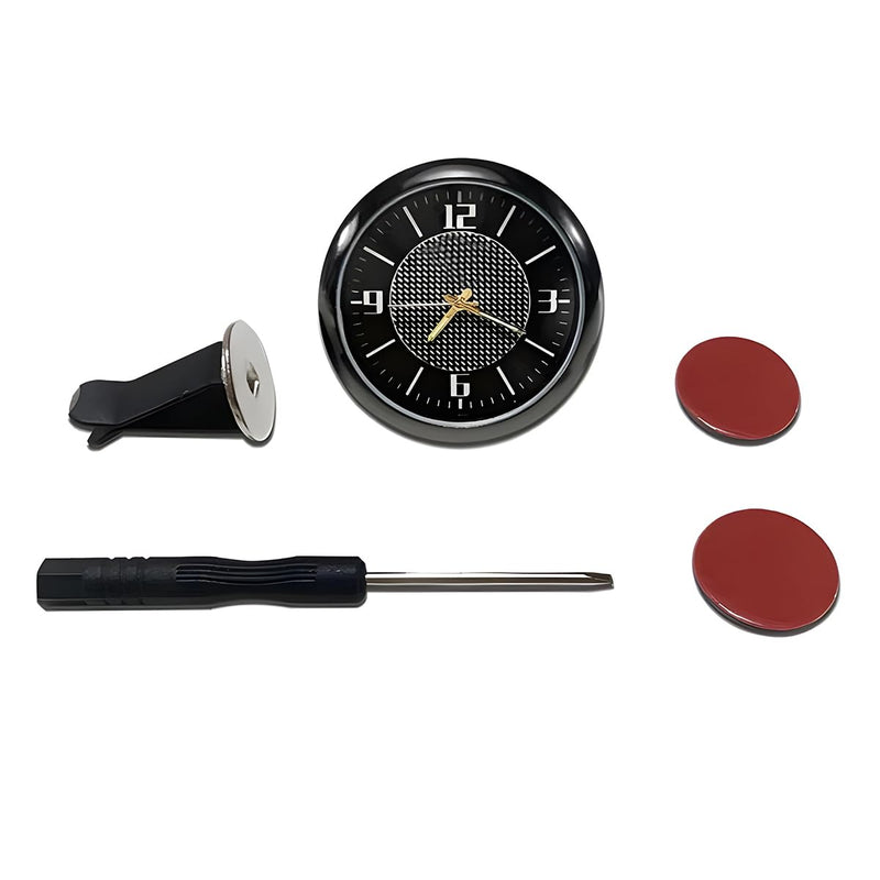 DashTick: Premium Compact Analogue Car Dashboard Clock, Metal Body & Glow-in-the-Dark Hands for Cars, SUVs, Office & Home DÃ©cor