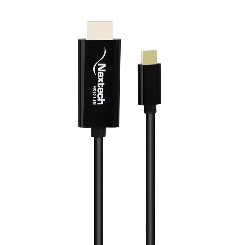 Nextech USB-C to HDMI Cable â€“ 4K@30Hz Output, Thunderbolt 3 (40Gbps) High-Speed, Plug & Play Type-C Display Cable for MacBook, iPad, Windows & Android Devices
