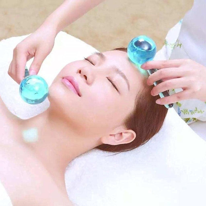 CoolPods: Ice Globes for Facial Massage & Skin Care â€“ Soothing Cryotherapy Rollers for Puffiness, Wrinkles & Eye Circles