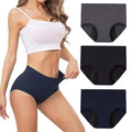 High Waist Period Panty for Women | Leakproof Menstrual Panties for Girl | Reusable, Breathable Ultra-Soft Panty | All Day Comfort Leak-Proof | Multi-Layer Skin-Friendly Reusable 2 Years (Pack of 3)