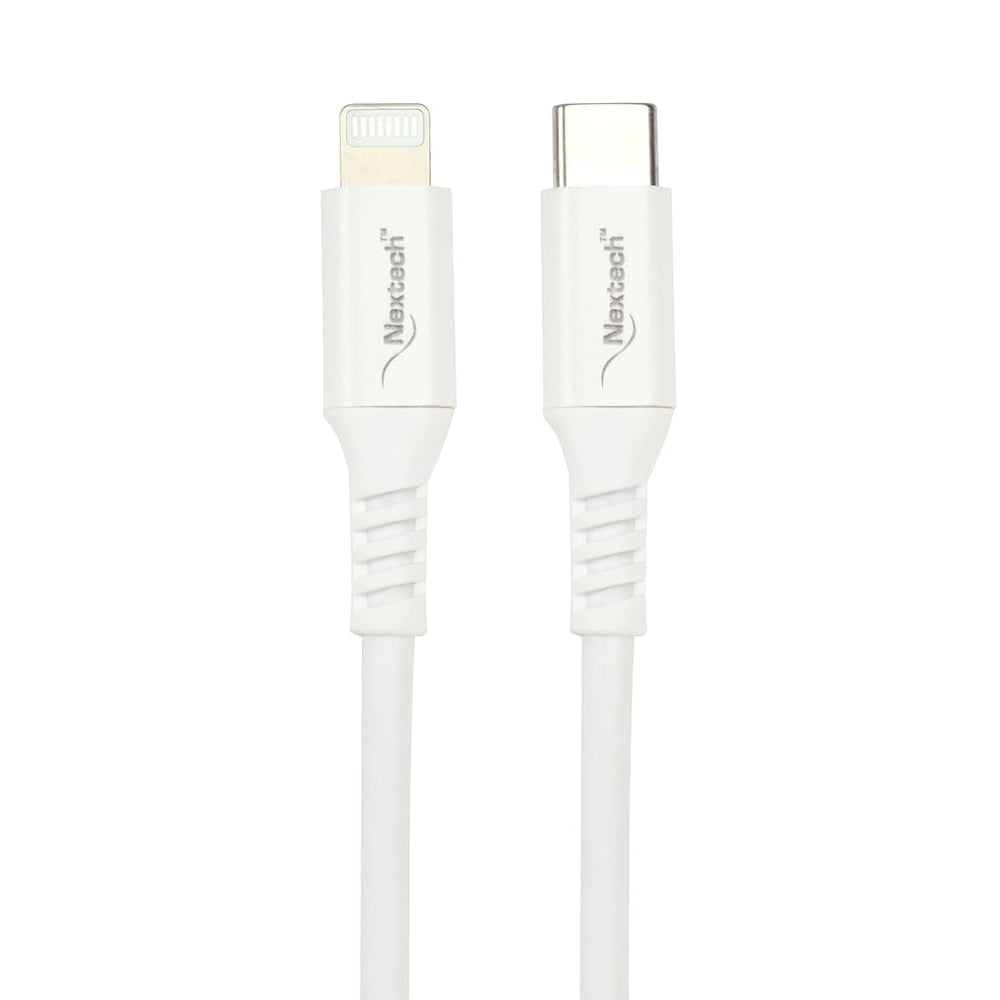 Nextech 20W USB-C to 8 pin Fast Sync & Charge Cable, Compatible With iPhones, iPad, iPad Air, Pro, Mini, Laptop, Power Bank (1.2M)