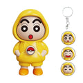 Chan: Crayon Shin-Chan Rotating Face Keychain | Cute Anime Mood Switcher Keyring Charm for Bags, Keys & Collectible Fans