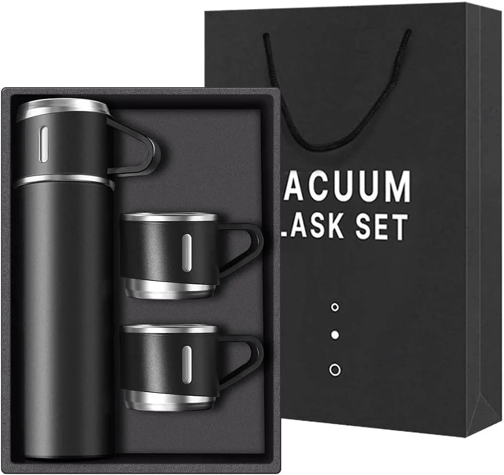 ThermoGift: 500ml Stainless Steel Vacuum Flask Gift Set with Insulated Cup â€“ Perfect for Corporate & Festive Gifting