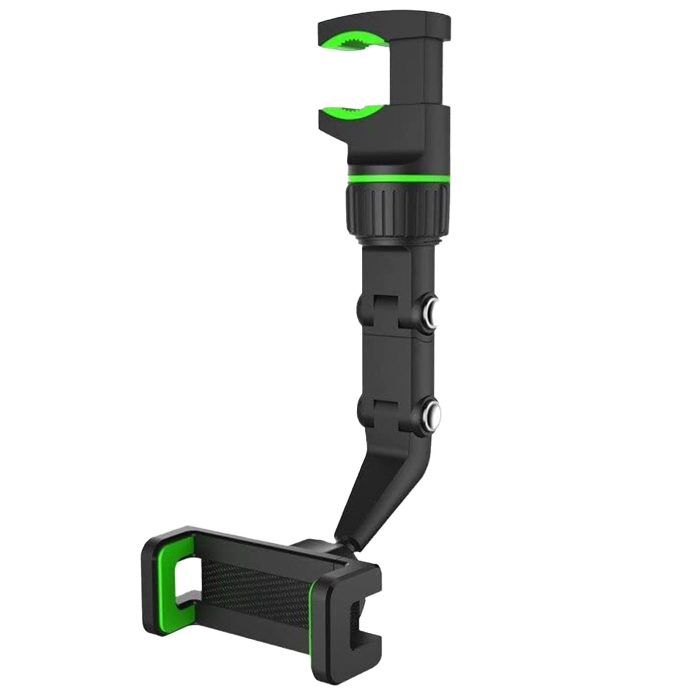 Holdit: Universal Multi-Joint Rearview Mirror Phone Holder, 360Â° Adjustable Car Mount for Car & Hands-Free Use