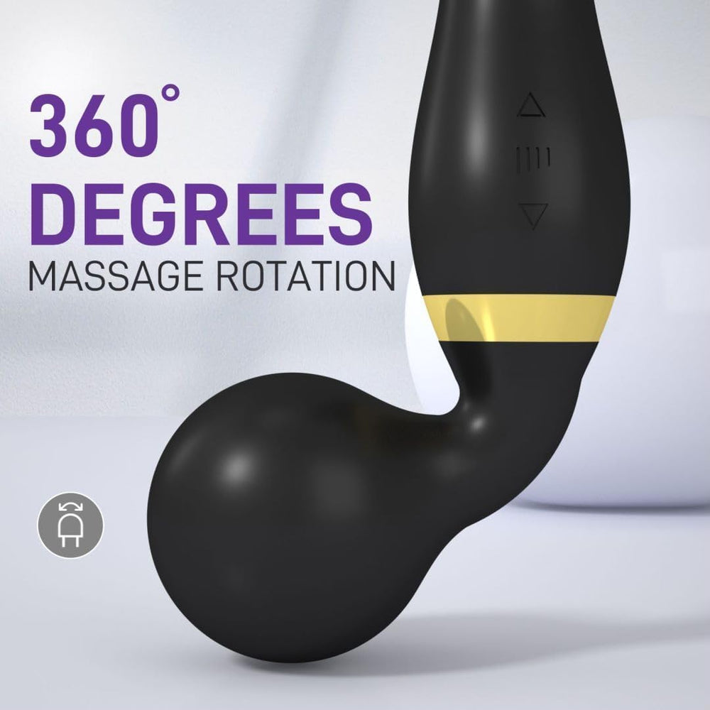 Vellura: Electric Full Body Massager Wand with Dual Heads & 10 Vibration Modes â€“ Handheld Deep Tissue Relief for Neck, Back & Shoulder Pain
