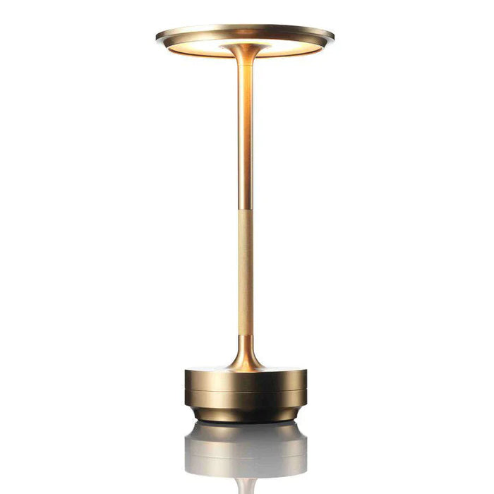 CosmicGlow: Rechargeable Super Premium Cordless LED Table Lamp, Heavy Metal Portable Lamp with Touch Sensor, Stepless Dimming & for Bedroom, Nightstand & CafÃ© Ambience