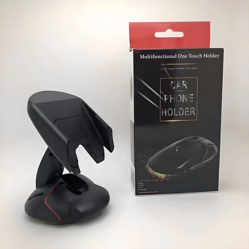 Transform: Multifunctional Foldable Car Mobile Holder with One-Button Release & Dashboard Mount