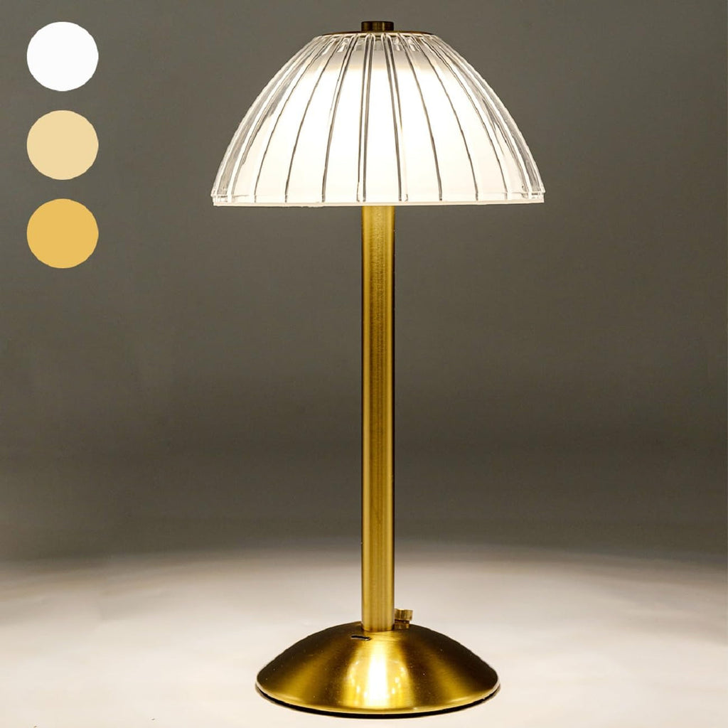 Domiq: Cordless Rechargeable LED Table Lamp, Touch Dimmer, Soft Glow, Portable for Dining, Bedroom, Desk & Outdoor Use