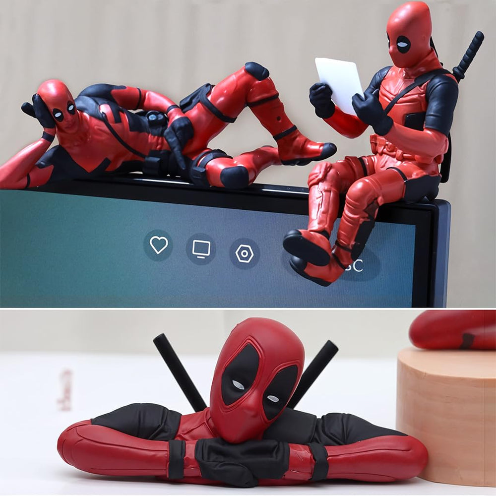Irresponsible: Set of 3 Deadpool Figurine for Car Dashboard & Desk, Collectible Statues for Fun Home DÃ©cor, Office Tables & Car Interior Accessories