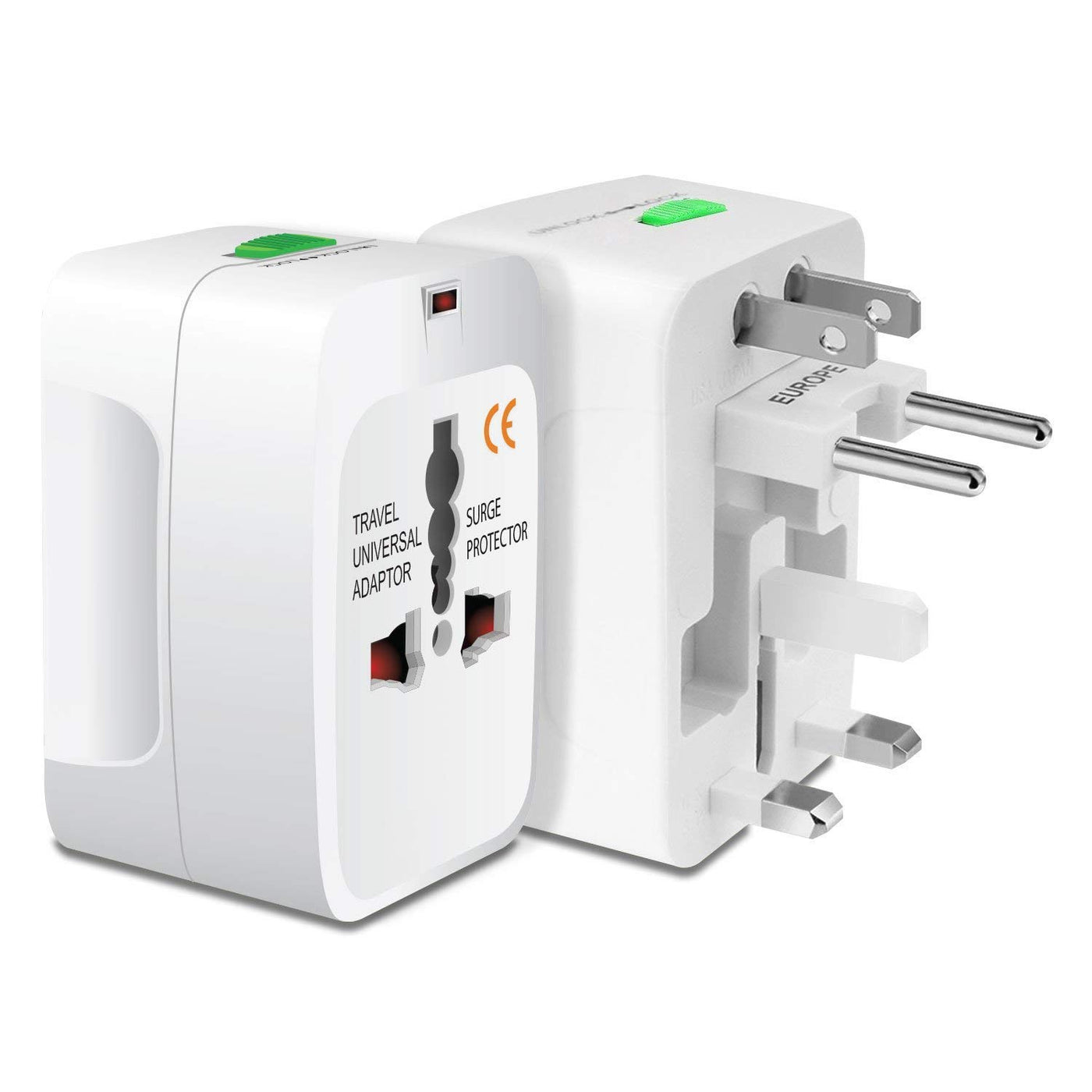 PlugGo: Universal Travel Adapter with USB, All-in-One International Plug Adapter for Charging & Appliances Compact Worldwide Adapter for Travel