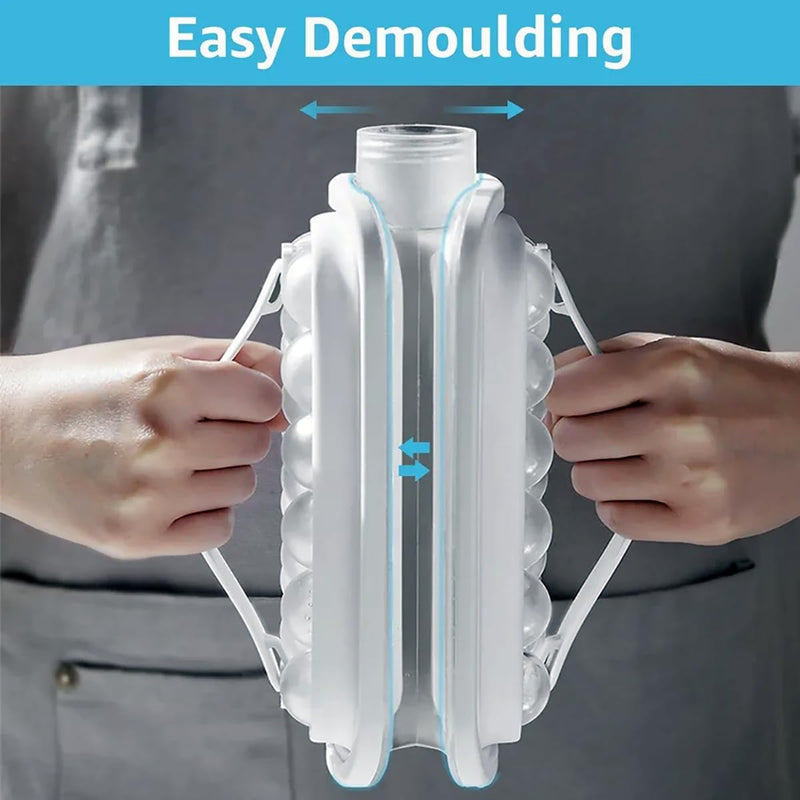 Frostee: 2-in-1 Ice Ball Maker Bottle with 17 Grids â€“ Portable Freezer Kettle & Water Jug for Cocktails, Juice, Coffee, Whiskey & Cold Beverages