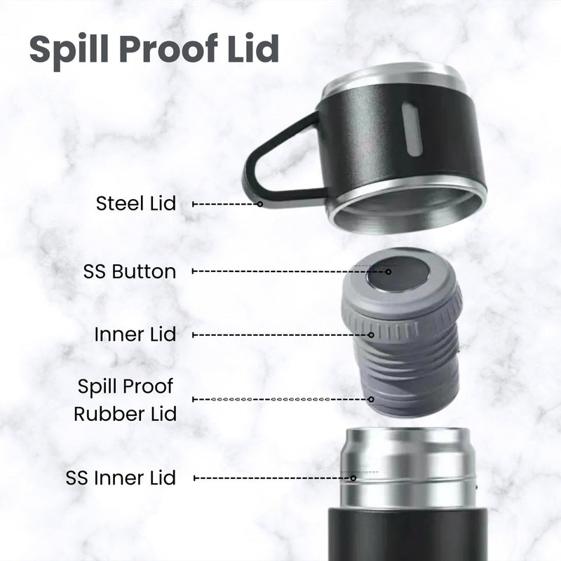 ThermoGift: 500ml Stainless Steel Vacuum Flask Gift Set with Insulated Cup â€“ Perfect for Corporate & Festive Gifting