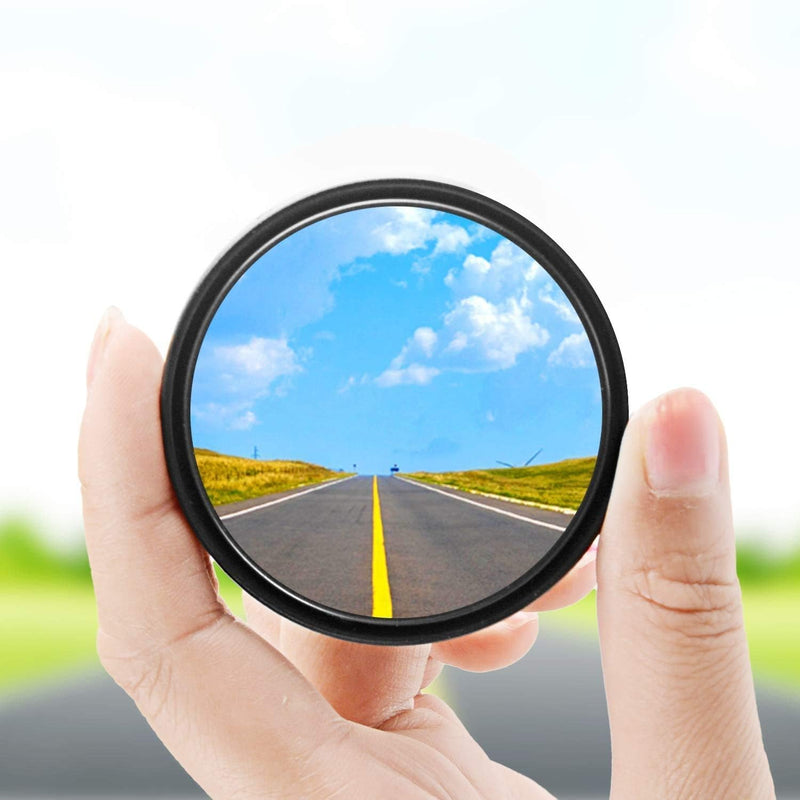BlindSpot: 360Â° Wide-Angle Convex Blind Spot Mirrors, HD Glass Stick-On Side Rear View Mirrors for Cars, SUVs & Trucks (Pack of 2)