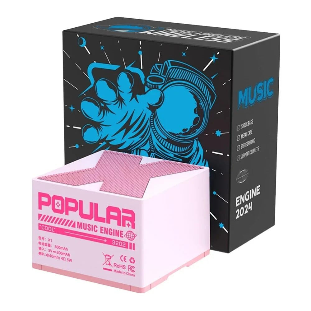 Poppi: Ultra-Compact 5W Portable Bluetooth Speaker â€“ Lightweight Wireless Speaker with Punchy, Loud & Clear Sound, USB Type-C Charging & Stylish Design