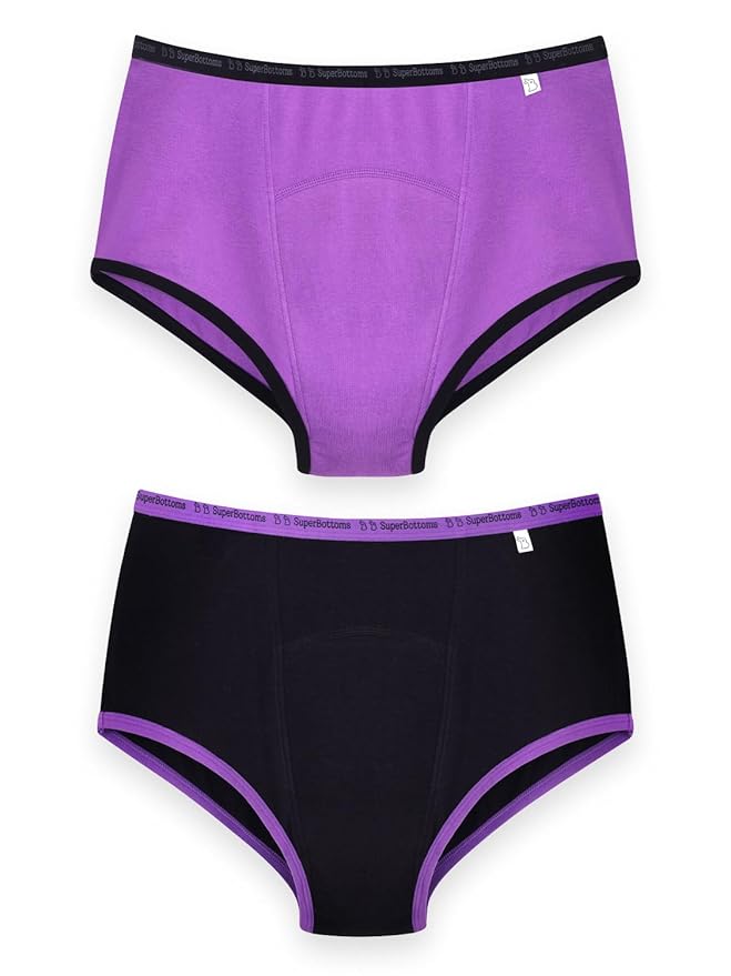Period Underwear | Indiaâ€™s 1st Period Panty Made with Bamboo Cotton | 8Hr Absorption | No Leaks, No Stains | Odour-Free, High Waist, Full Coverage
