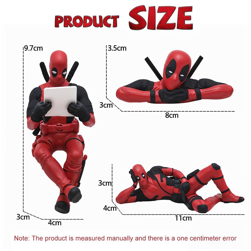 Irresponsible: Set of 3 Deadpool Figurine for Car Dashboard & Desk, Collectible Statues for Fun Home DÃ©cor, Office Tables & Car Interior Accessories