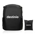 Rain Cover for Bag Waterproof, Backpack Raincover for Laptop, School & Trekking Bags, Rip Resistant, Full Dust & Scratch Protection with Secure Buckle Strap & Storage Pouch (Black-20L to 75L)